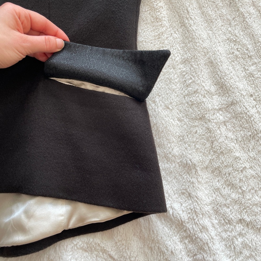 Teresa‎ Crowninshield Wool Cashmere Angora Silk Jacket Black Size 2 - Picture 5 of 14